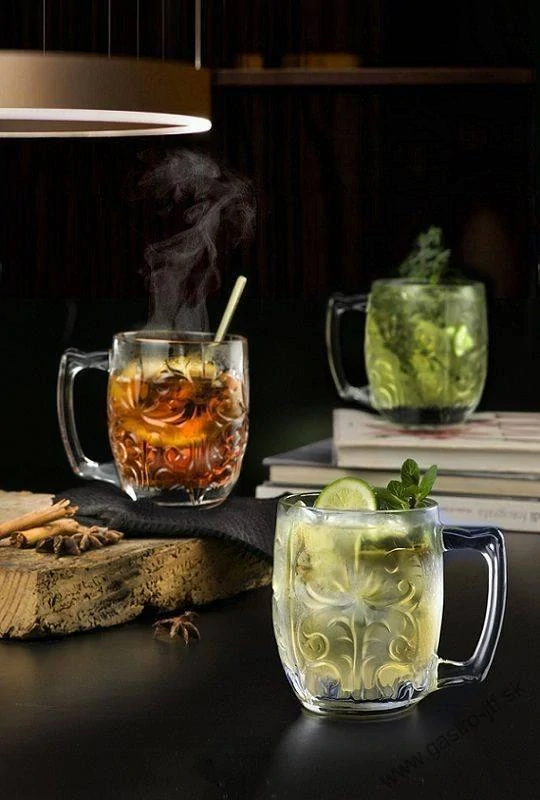 RCR sklenený hrnček 420 ml TATTOO MULE
