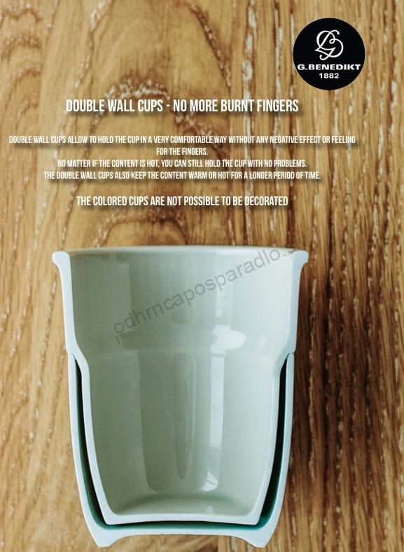 Šálka DOUBLEWALL star raw 18cl