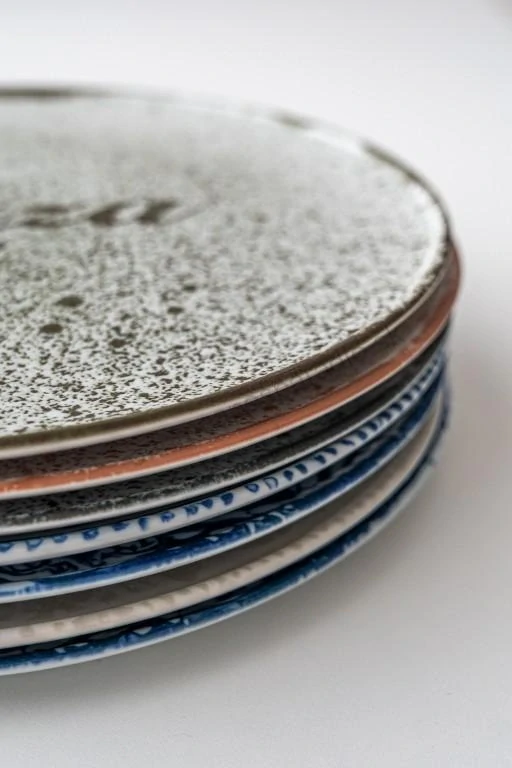 Tanier na pizzu 32 cm Basic PIZZA rustic modro-sivý