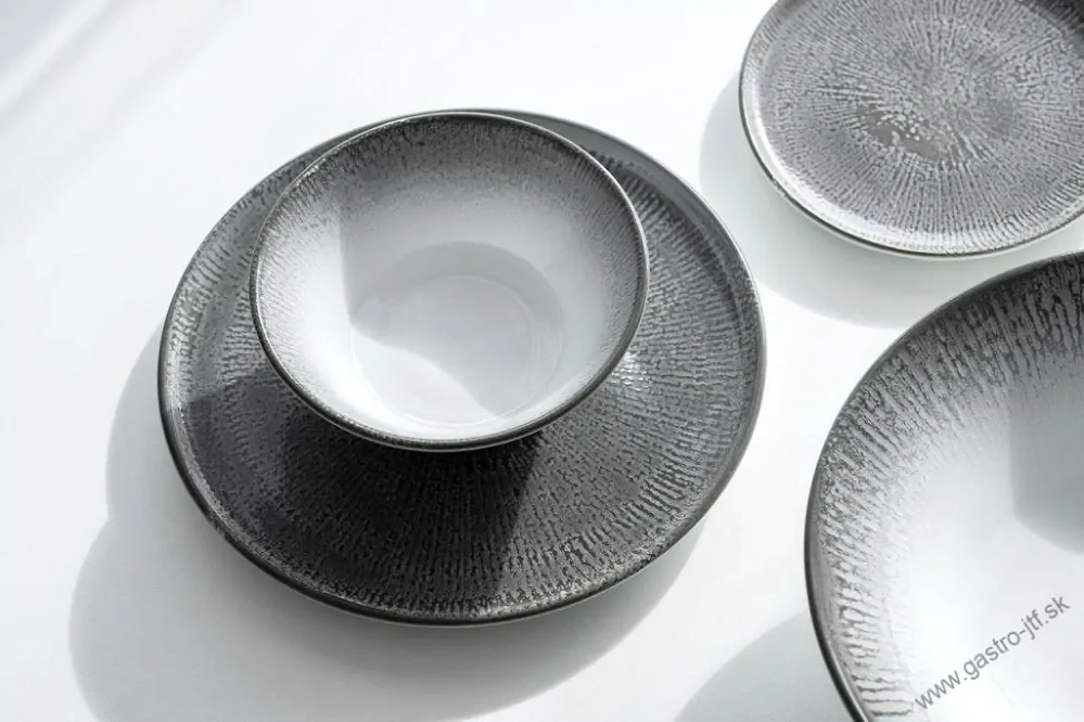 Tanier plytký 29 cm Optimo SHELL Grey