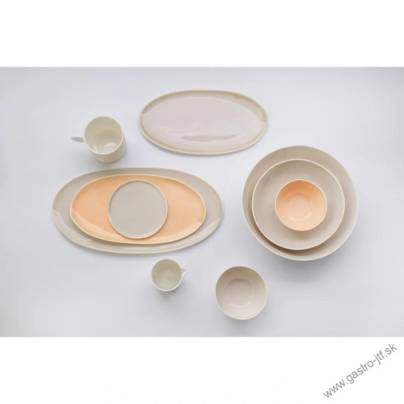 Eter tanier oválny 26,5x14 cm, béžový