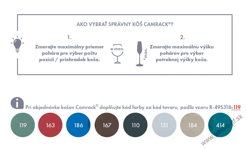 Kôš do umývačky 9 pozícií- výška 21,6 cm, Ø 14,8 cm