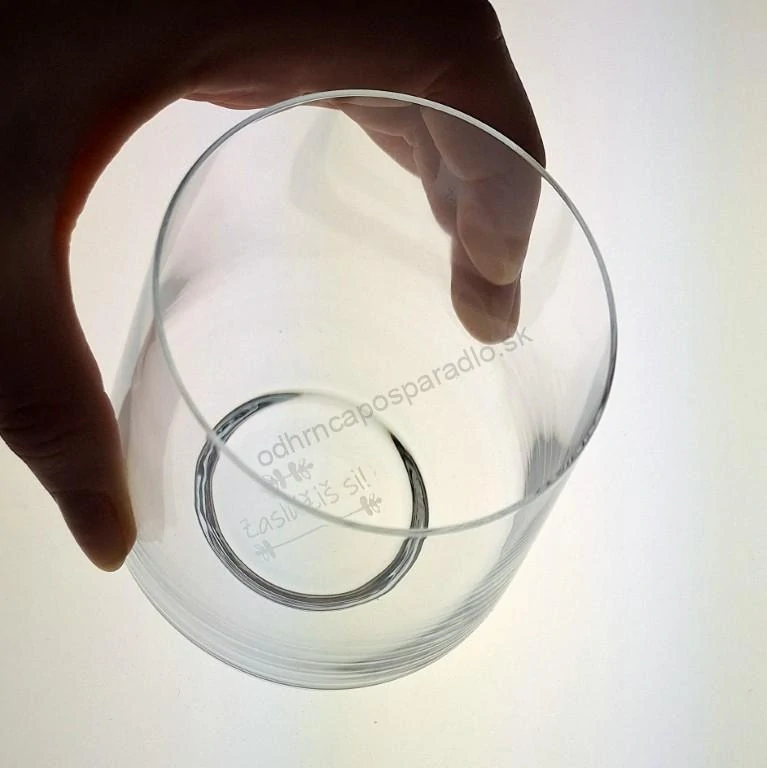 Pohár "Zaslúžiš si" pieskovanie LUME 370 ml