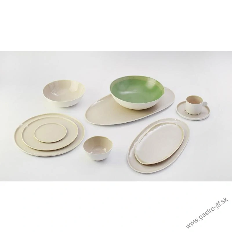 Eter tanier oválny 26,5x14 cm, béžový