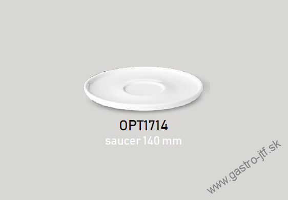 Podšálka 14 cm OPTIMO white glazed