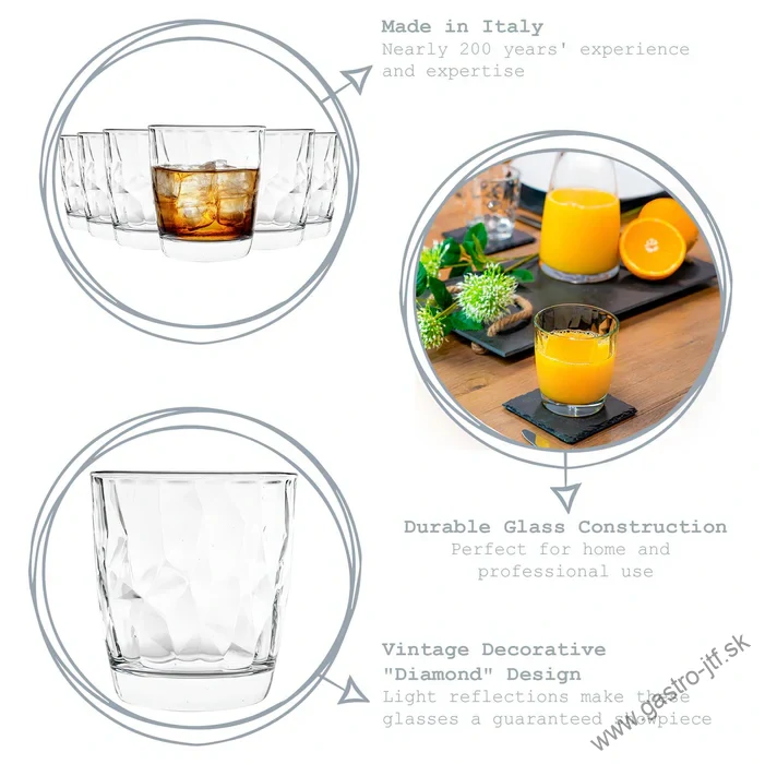 Pohár Diamond 30 cl číry
