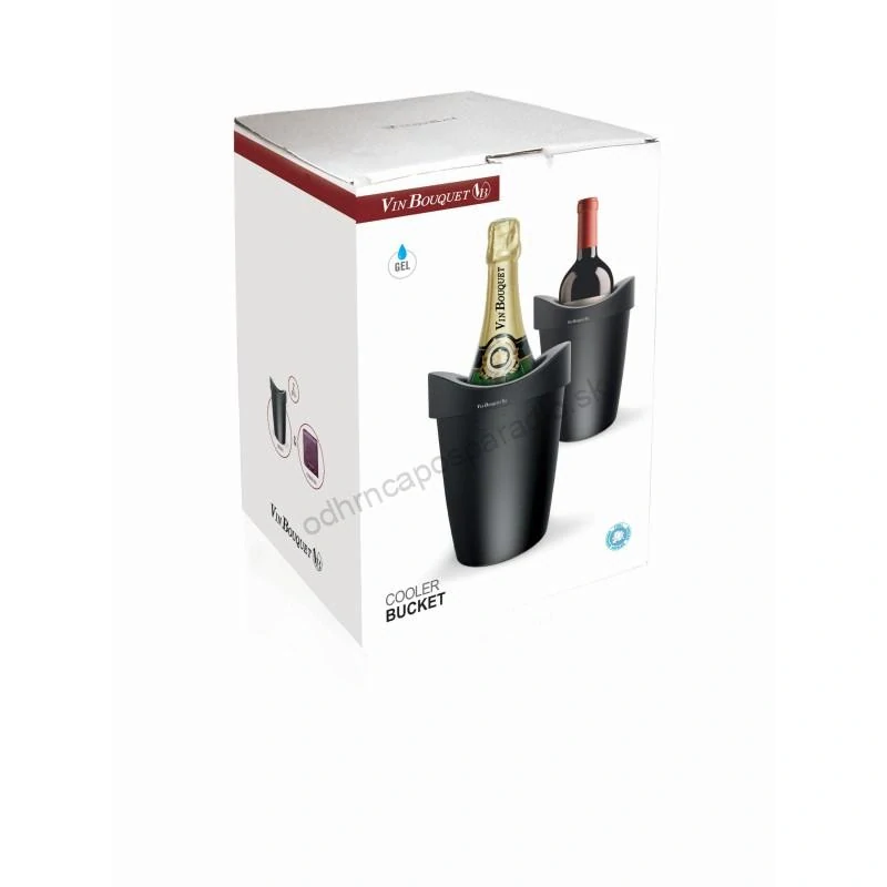 Chladič na víno a sekt čierny Deluxe