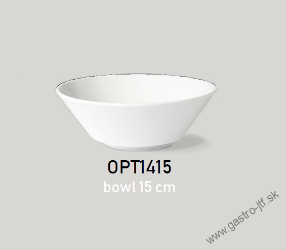 Miska pr. 15 cm OPTIMO white glazed