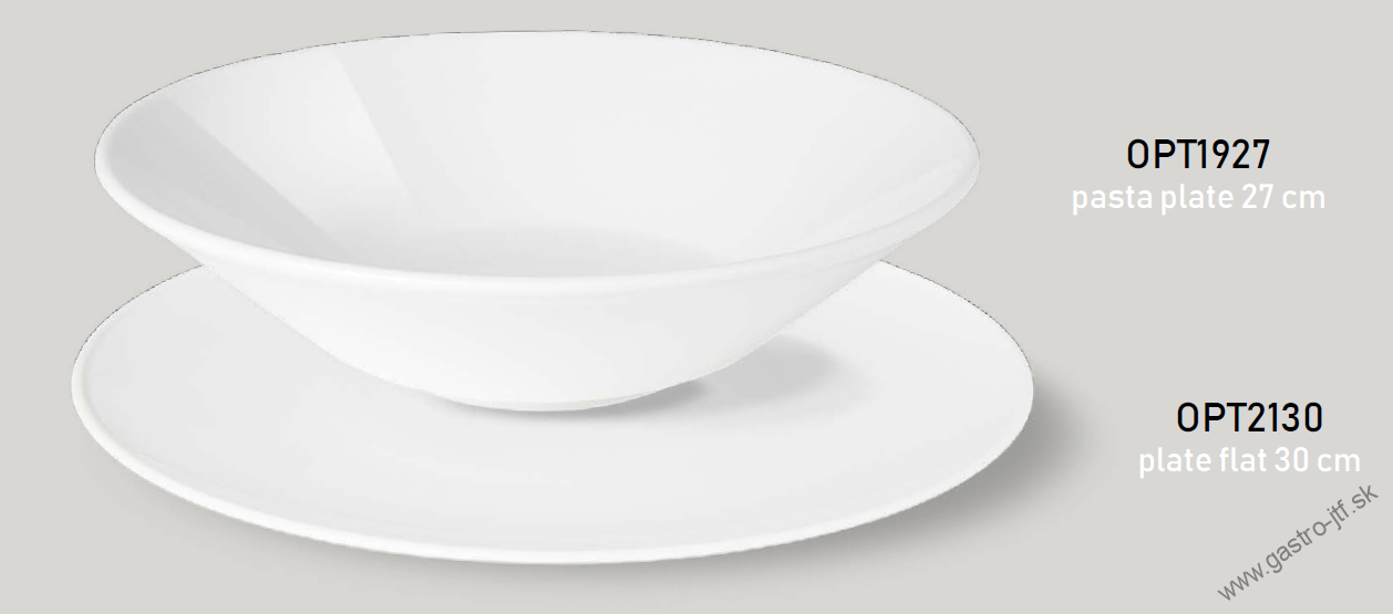 Pasta tanier hlboký 27 cm OPTIMO white glazed